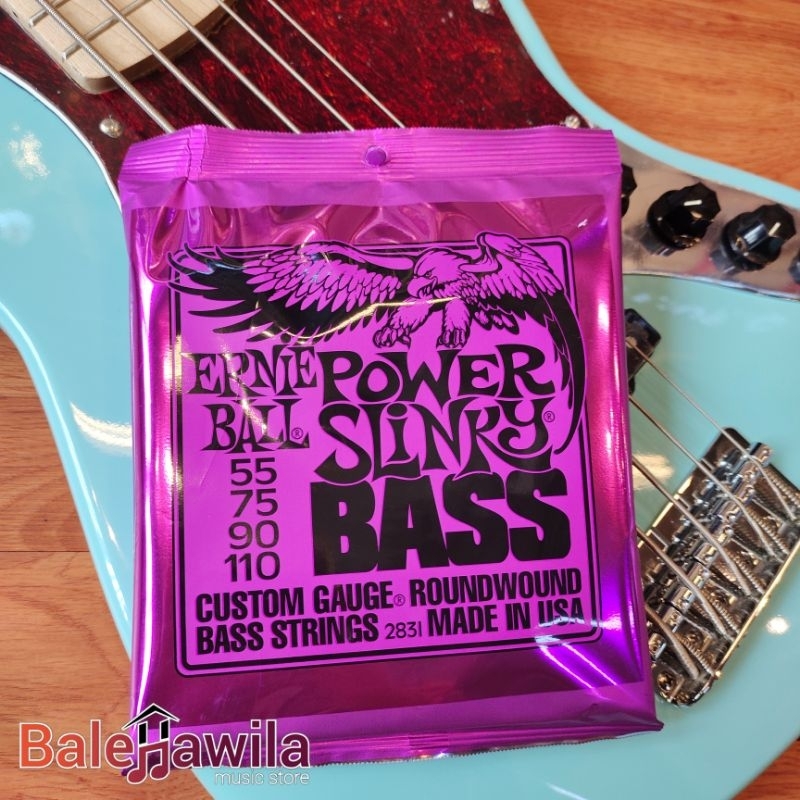 Senar Gitar Bass Elektrik Ernie Ball Ernieball 2831 Power Slinky Nickel Wound