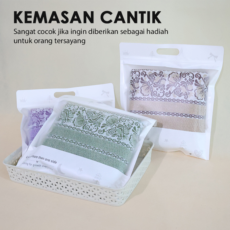 Handuk Mandi Katun Ukuran 70cm x 140cm Handuk Mandi Kemasan Premium J3A2