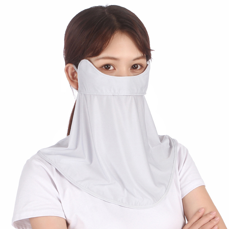 Syal Busana Korea Es Sutra Tabir Surya Penutup Leher Wajah Pria Dan Wanita Kerudung Masker Buff Bandana Pengendara Motor Masker Muka Mulut Leher