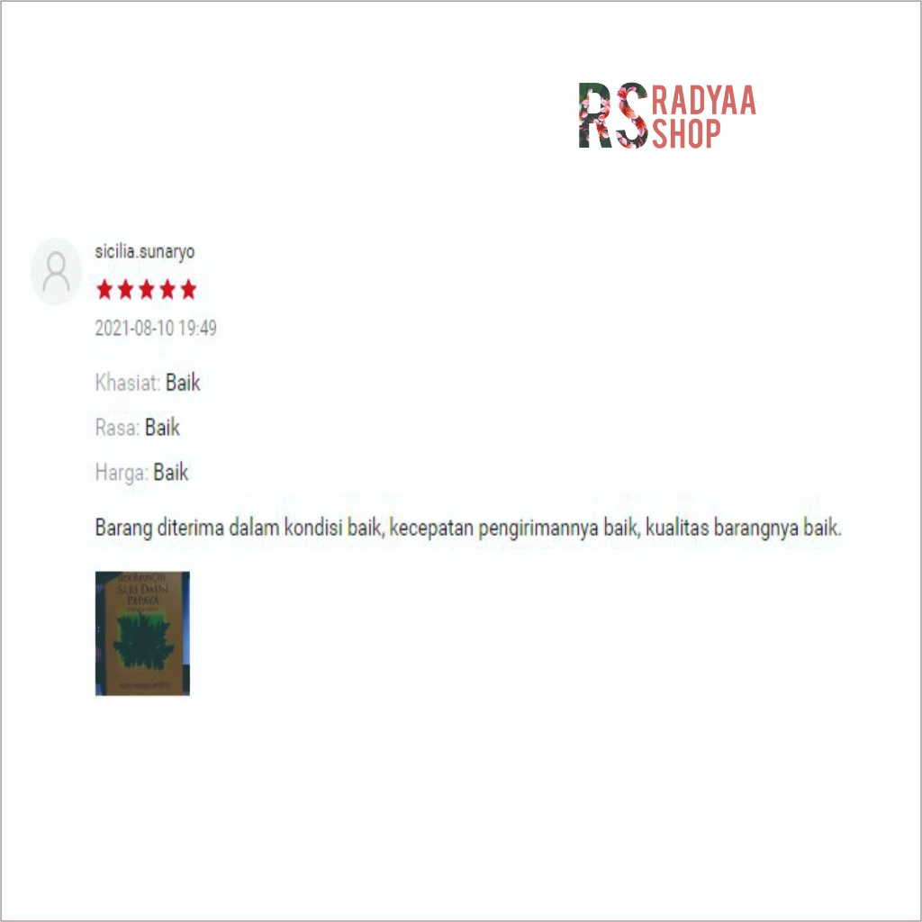 Sido Muncul Sari Daun Pepaya 50 Kapsul - Atasi Demam Berdarah Malaria