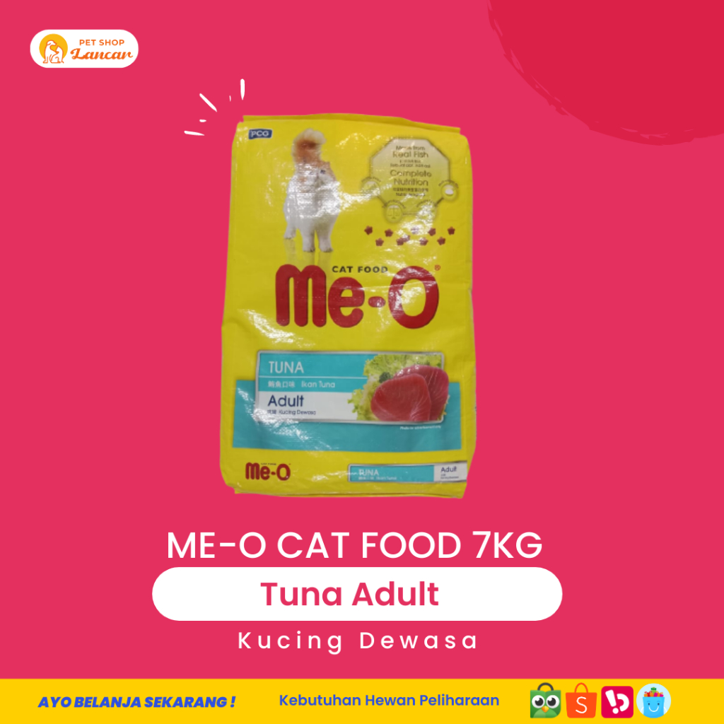 makanan kucing Me-O / MEO TUNA adult freshpack 7KG (GOSEND/GRAB)