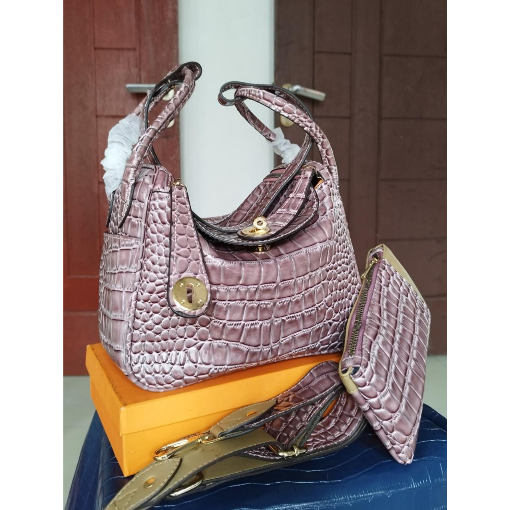 tas lindy croco cocok buat acara ke kantor dll