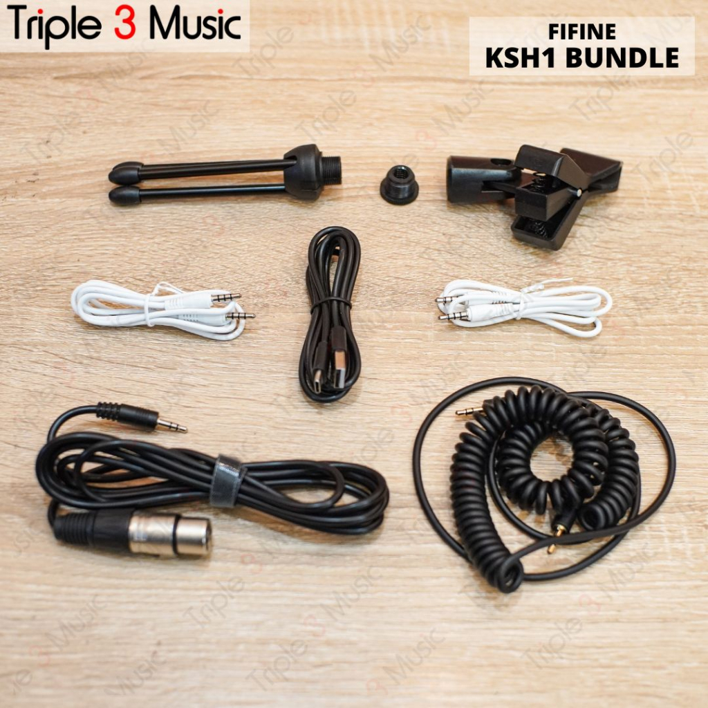 FIFINE KSH1 Live Streaming Bundle Mixers Soundcard | Paket Podcast