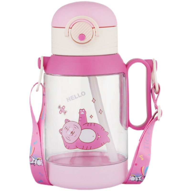 Botol Minum Anak / Botol Baby Tali Karakter Anak-Anak 500ML BPA FREE 0907