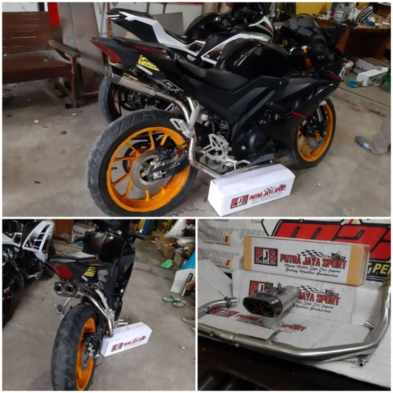 knalpot undertail for cbr150, gsx,vixion,New cb,r15 full system pnp