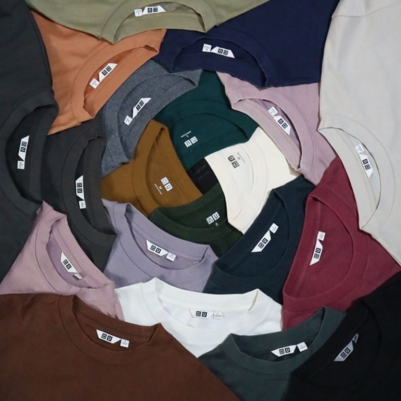 TSHIRT KAOS BASIC OVERSIZE POCKET AIRISM UNIQLO U