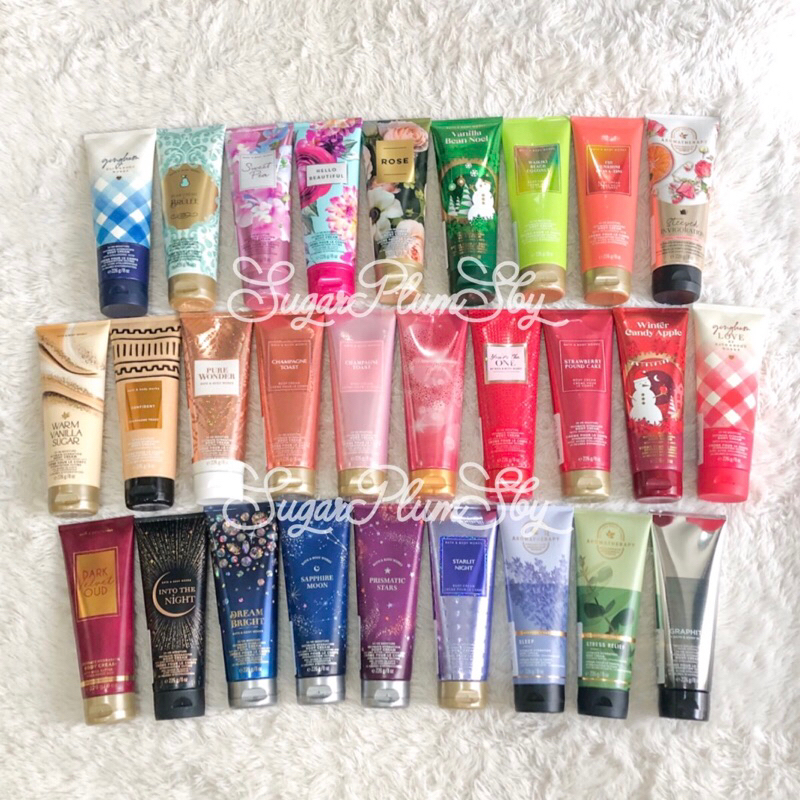 ORIGINAL BPOM Body Cream 226gr BBW / Bath & Body Works: gingham, thousand wishes, champagne toast, o