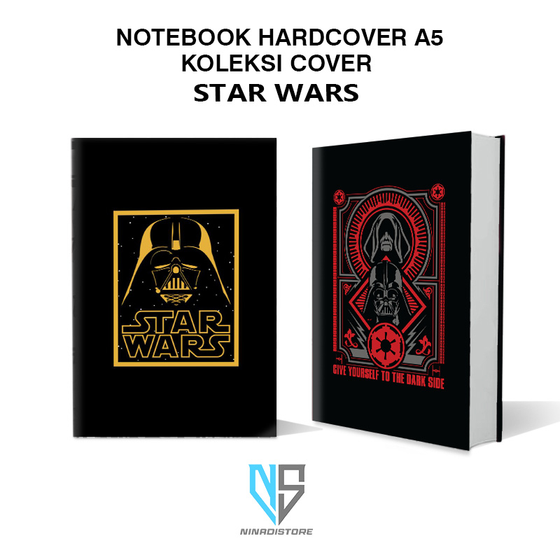 

Buku Ukuran a5 Pocket Book/Notebook Hardcover A5 isi polos dan garis Gambar cover star wars