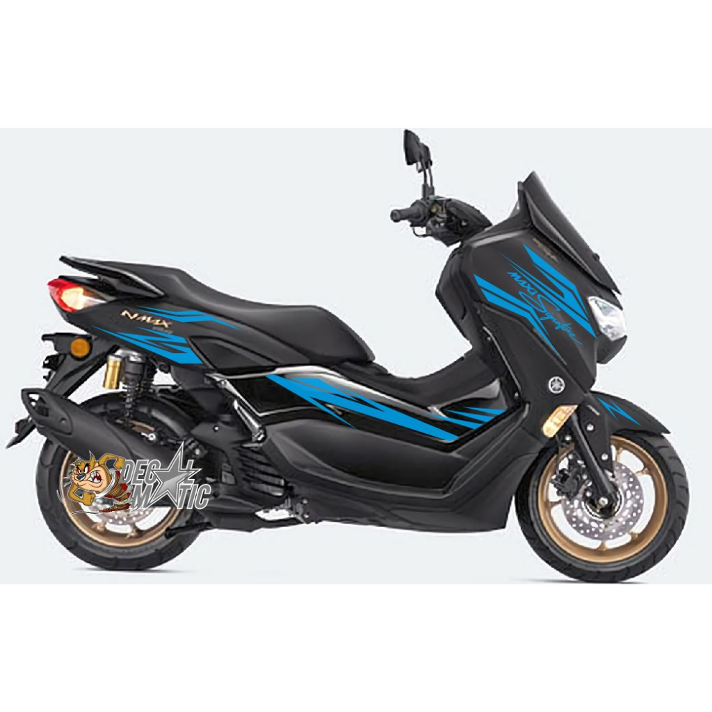 Cutting Sticker New Nmax 2020 2021 2022 2023 Black Gold 080