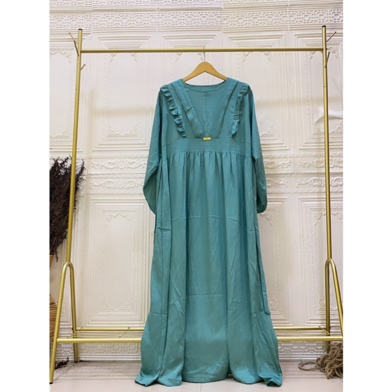 DRESS GAMIS POLO LINEN RENDA V &quot;LESTI&quot;