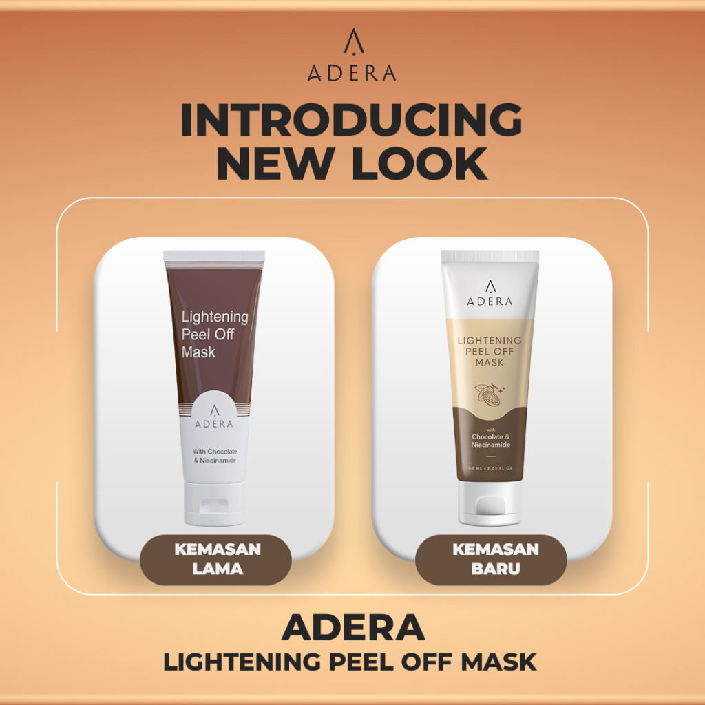 Paket ADERA Lightening Peel Off Mask Mencerahkan Kulit Tampak Lebih Halus dan Lembut Sudah BPOM 100% ORIGINAL