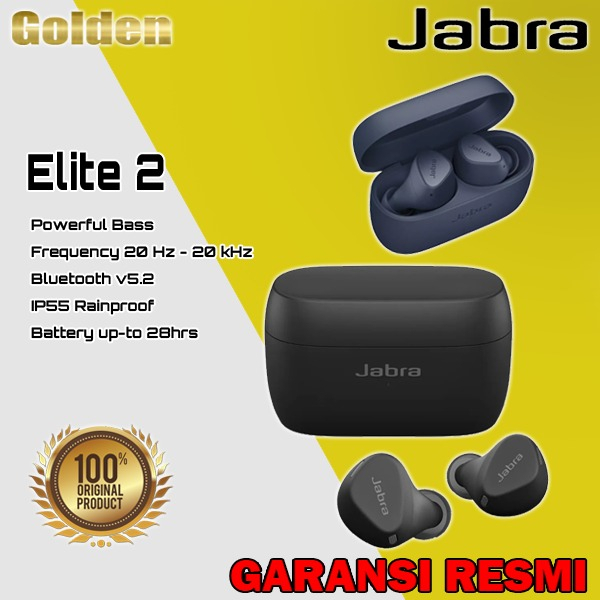 JABRA Elite2 /  Elite 2 True Wireless Earbuds Earphone Garansi Resmi