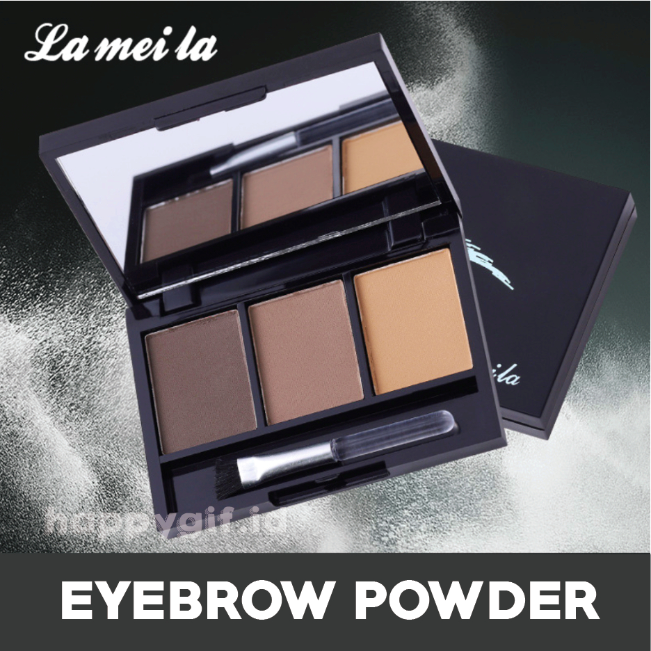 LAMEILA 3 Color Multi Fungsi Eyebrow Powder Bedak Alis LA224 5228