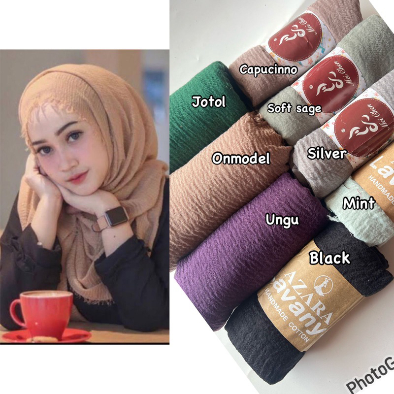 Pasmina crinkle azara