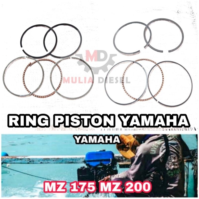Ring Reng Piston Seher Canting Mesin Penggerak Yamaha MZ175 MZ200 MZ 175 200 EC 2600