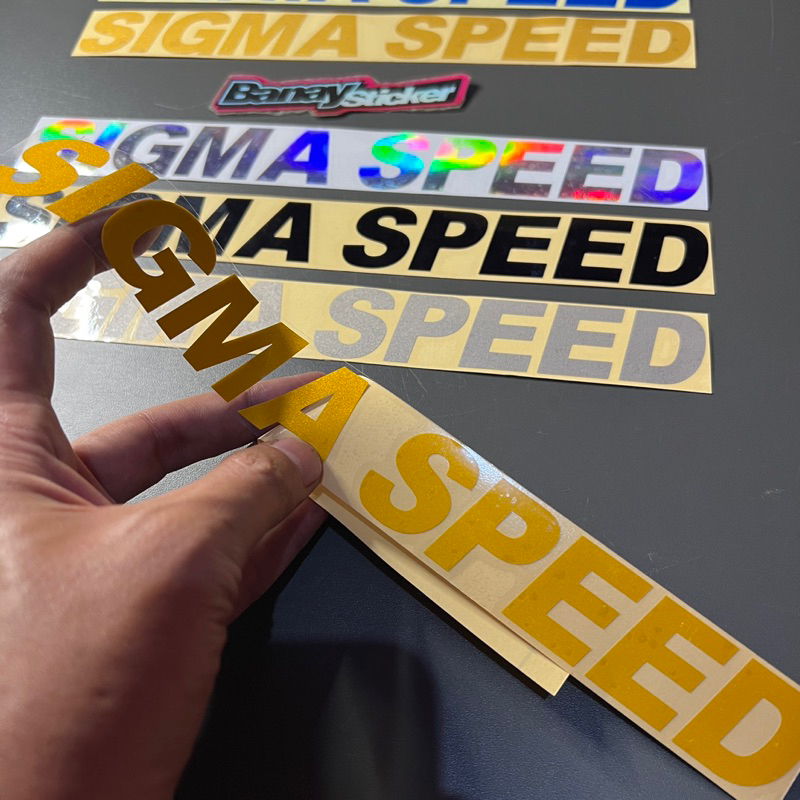 Sticker Stiker SIGMA SPEED Sticker Mobil Cutting