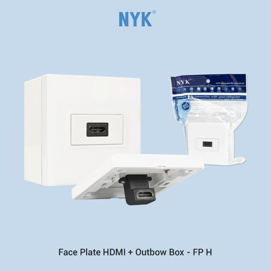 Face Plat HDMI NYK + Outbow Box - FP H 1 Set