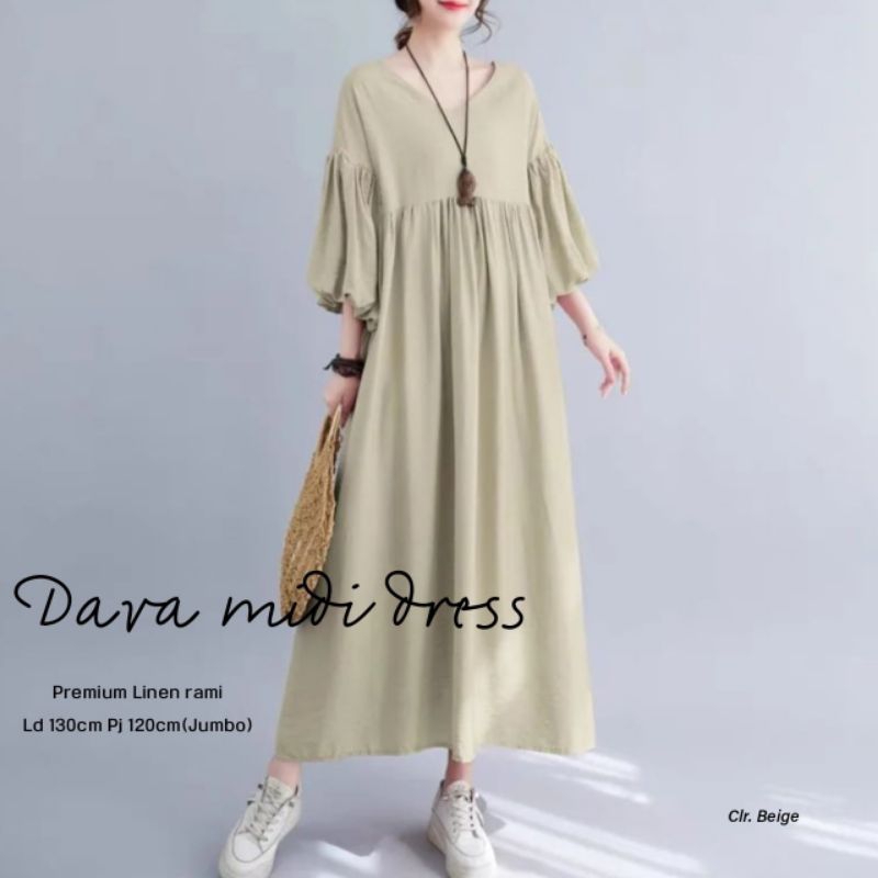 DAVA MIDI DRES TERBARU