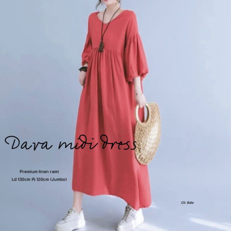 DAVA MIDI DRES TERBARU