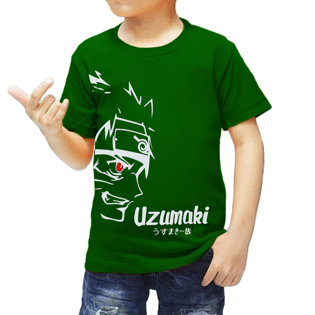 kaos anak laki keren motif UZUMAKI new