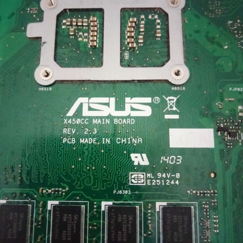 motherboard mainboard mobo mesin mati Laptop Asus A450C
