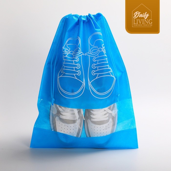 TAS SEPATU ANTI AIR - Tas Serut Sepatu Waterproof Shoes Bag Serbaguna - Daily Living