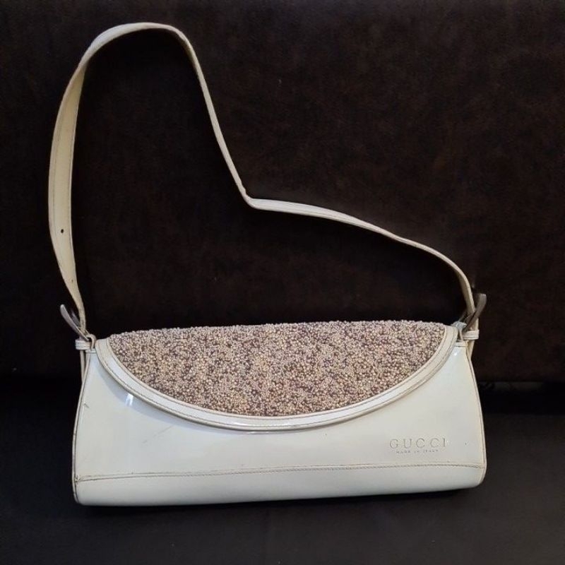 SHOULDER BAG GUC* WHITE