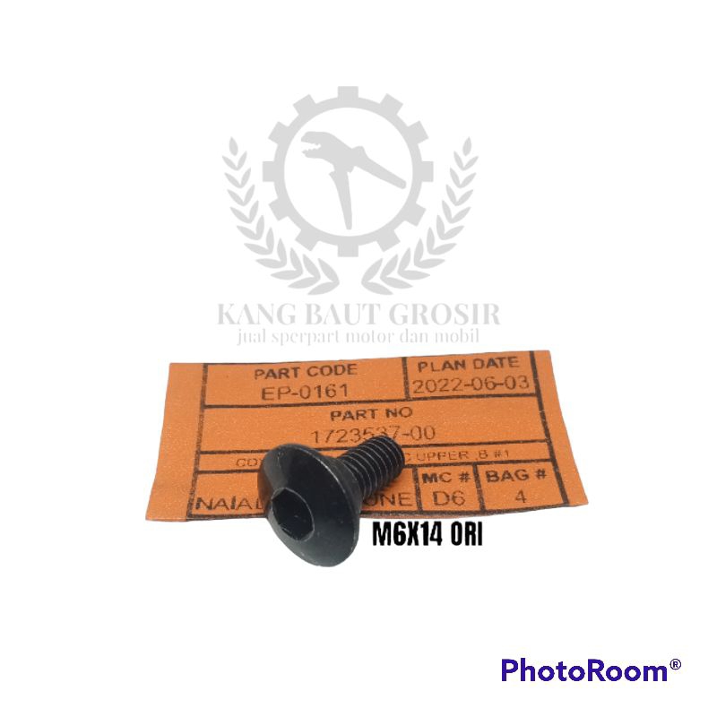 90106-MM4-000 Baut L Sayap Tangki Screw Pan 6X14 CB 150 R Old LED Cbr  Cover body L baut 10