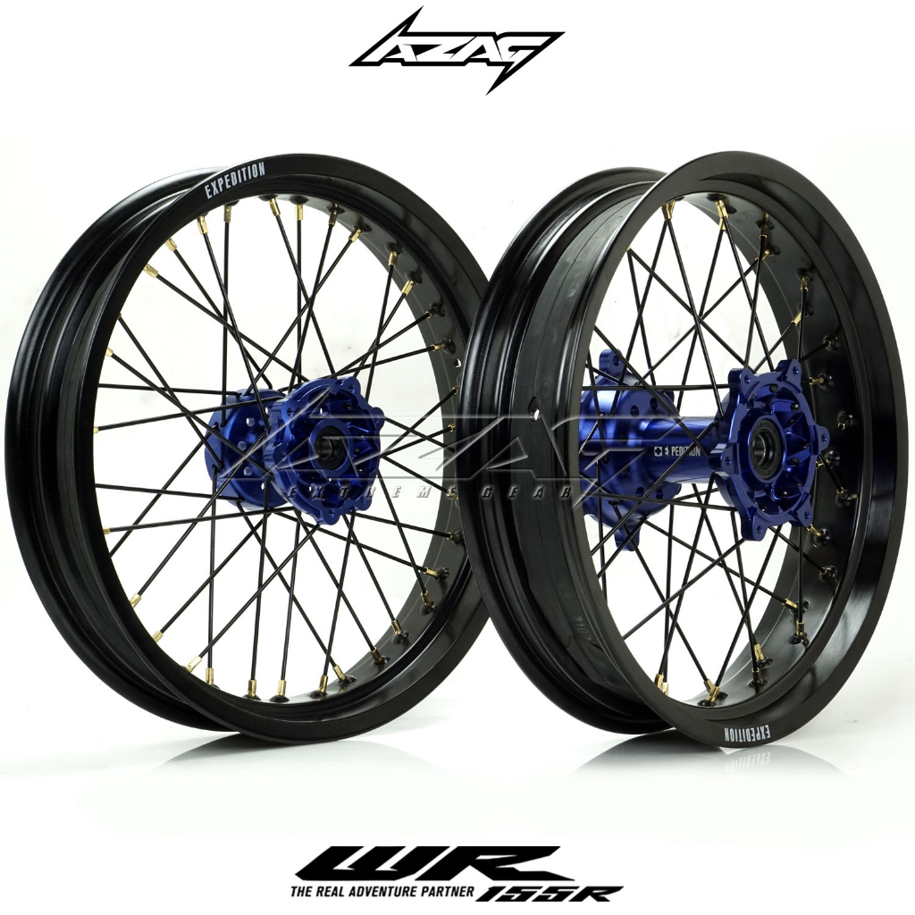 velg set motor yamaha wr 155 ring 17 modif supermoto expedition cnc