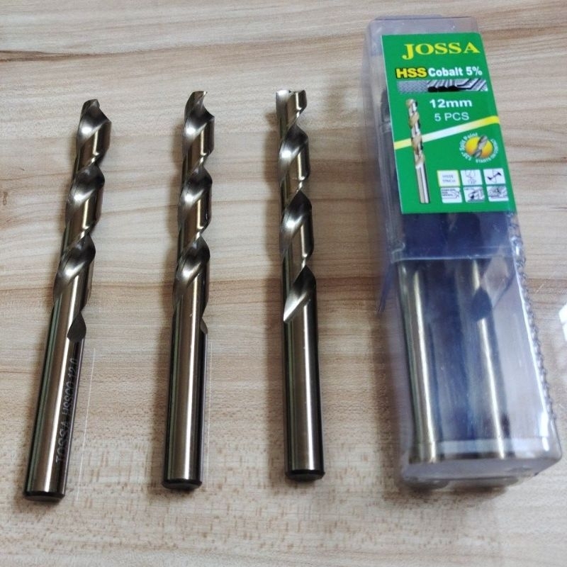 JOSSA Mata bor stenlees 12mm heavy duty / JOSSA Mata bor besi COBALT 12mm Heavy Duty