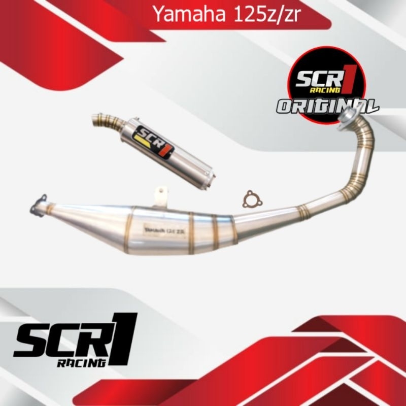 KNALPOT YAMAHA 125ZR - 125Z STAINLESS - SCR1