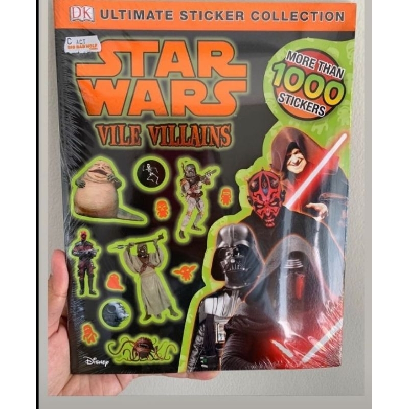 star wars 1000 stickers book star wars vile villains