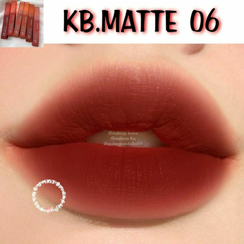 LIPSTIK WATERPROOF - LIPGLOS - LIPSTIK TAHAN LAMA DAN RINGAN - LML 1044-KB.MATTE 06