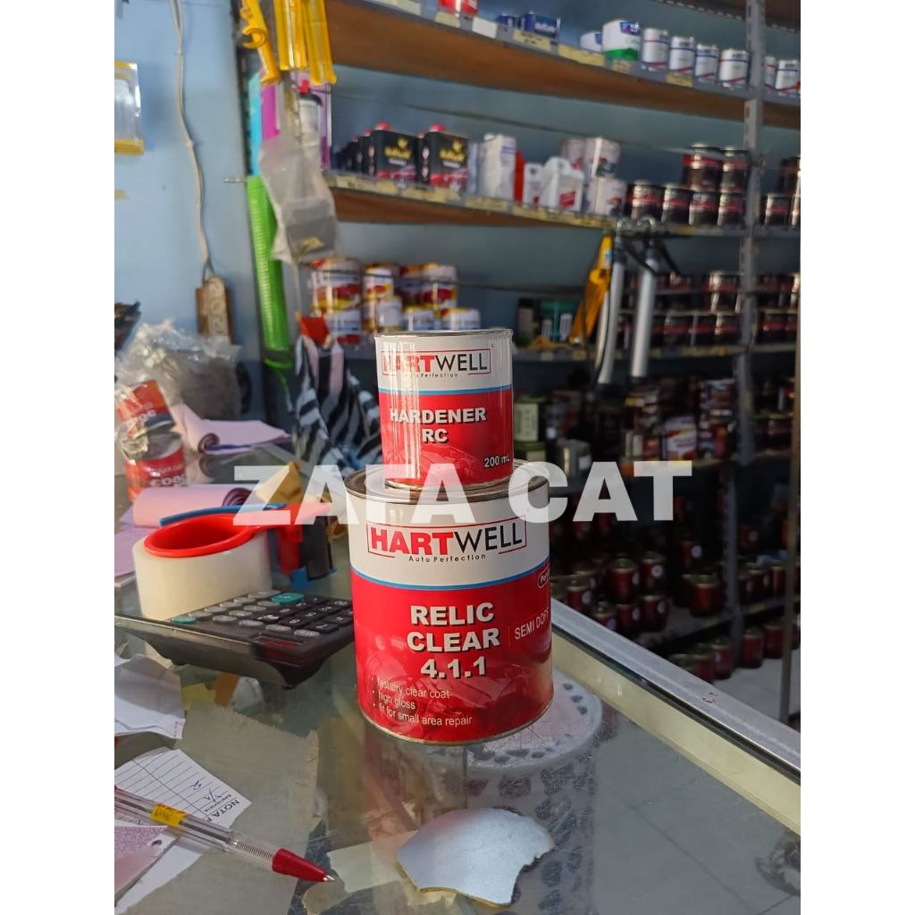 Hartwell Clear Coat Relic Clear 4:1 1L (Pernis Motor / Varnish Mobil / Cat Mobil) | ZAFA CAT