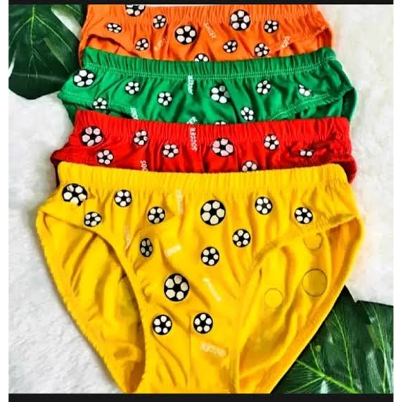 6 Pcs Celana Dalam Vin Vin / HT man - CD Anak Laki Laki Motif Bola Bola - Mix Random Warna