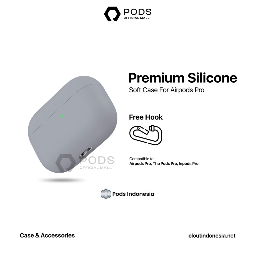 [PAKET HEMAT] Bundle 2 in 1 Starter Set [The Pods Pro + Free Premium Silicone Soft Case + Free Hook] by Pods Indonesiaa