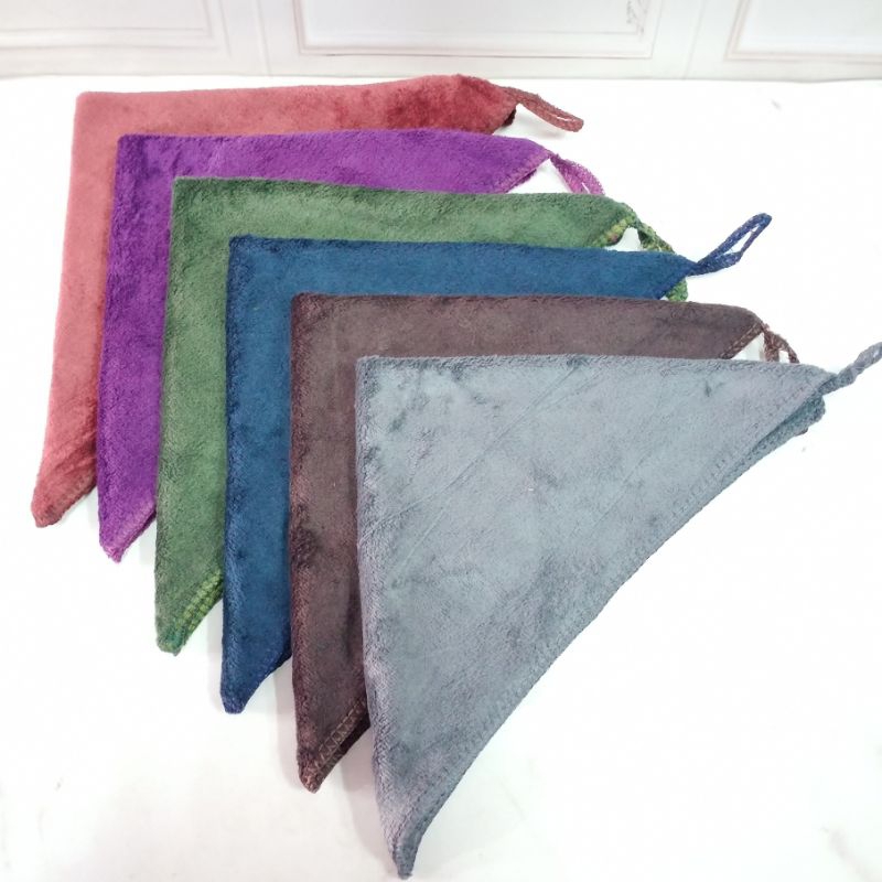 [isi 12pcs] Saputangan Handuk Bahan Microfiber Sarang Lebah 30x30cm