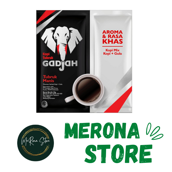 

ISI 10 SACHET KOPI TUBRUK GADJAH KOPI + GULA 1 (10x23Gram)