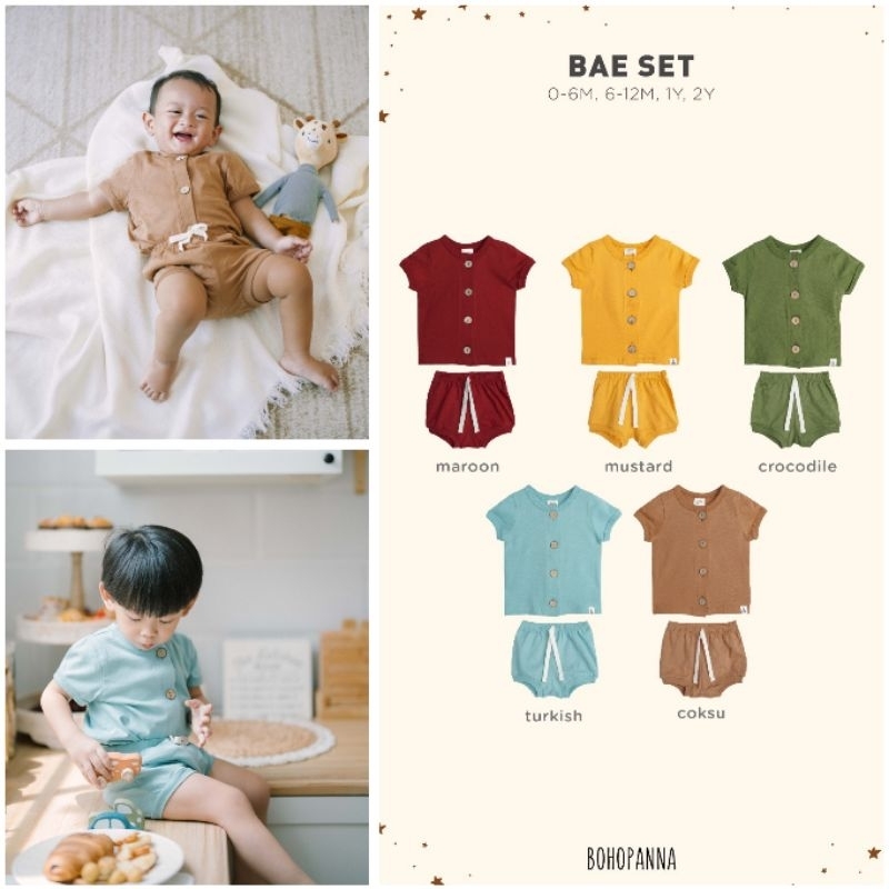 Bohopanna Boho Panna Bae Set / Setelan Anak Bayi