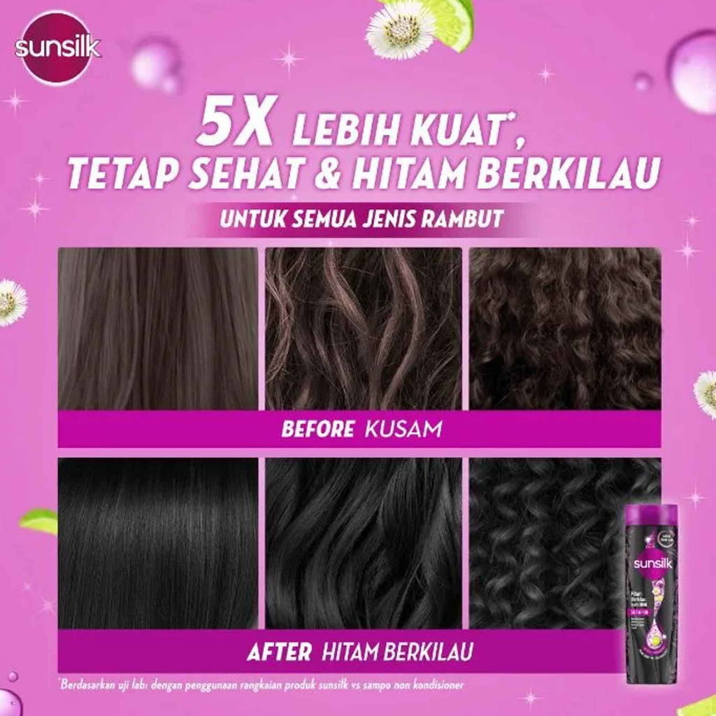 Shampo Rambut* Sunsilk* Shampo Sunsilk* Black Shine* 160ml