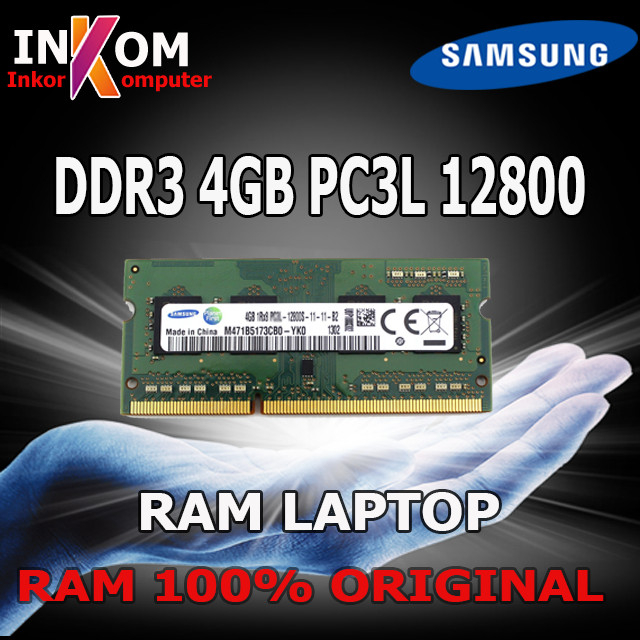 SODIMM RAM laptop DDR3 PC3  4GB PC3-12800 Merk Samsung