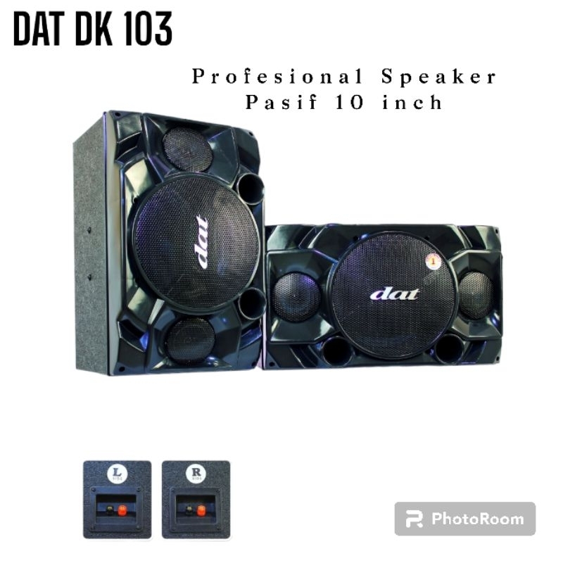Speaker Pasif 10 Inch DAT DK 103 Sound System Karaoke 3 Way Super Bass Original