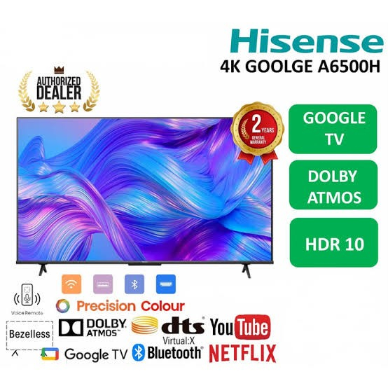 HISENSE 55A6500H 55 INCH 4K UHD SMART TV