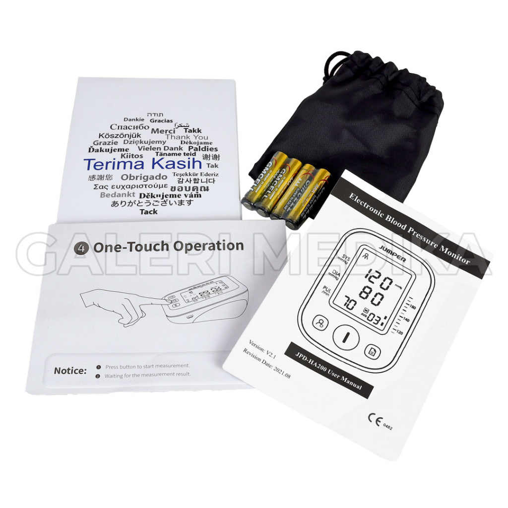 Tensimeter Digital Jumper JPD-HA200 dengan Suara - Alat Ukur Tekanan Darah