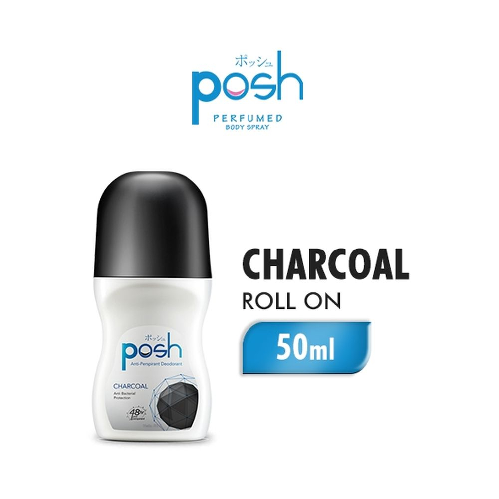 ❤ PAMELA ❤ POSH Deo-Roll On 50 ML | POSH Deo-Roll On Hijab Chic | POSH Deo-Roll On Charcoal - Anti Bacterial [ DEODORAN ]