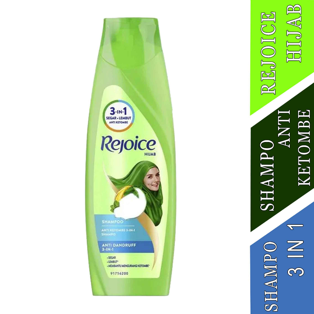Shampo Anti ketombe- Rejoice Hijab- Shampo Rambut 3IN1- 170ml
