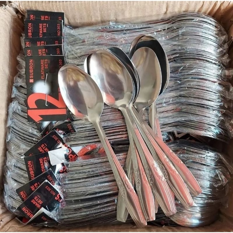 SENDOK BATIK STAINLESS ISI 12PCS