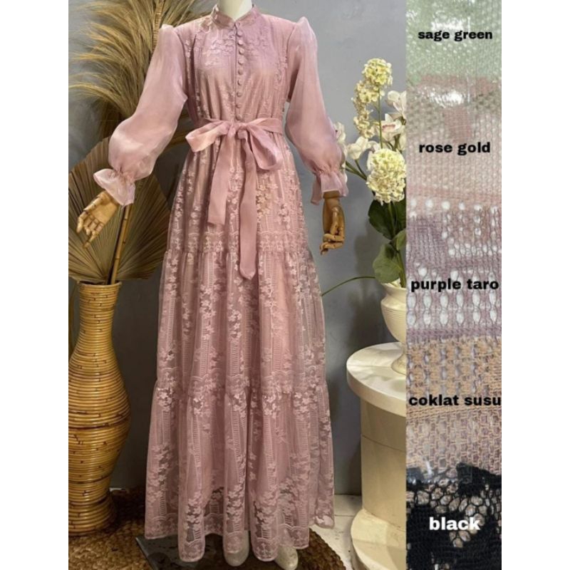 TERMURAH GAMIS BRUKAT ORGANZA GAMIS PREMIUM