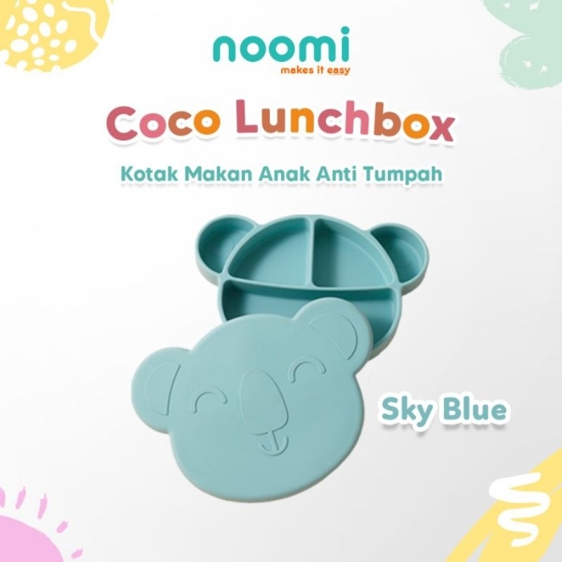 Noomi Coco Lunchbox Silicone Kids Koala - Nomi Luch Box Anak Bayi - Piring Mangkok Tempat Wadah Makan Anak Baby Silikon