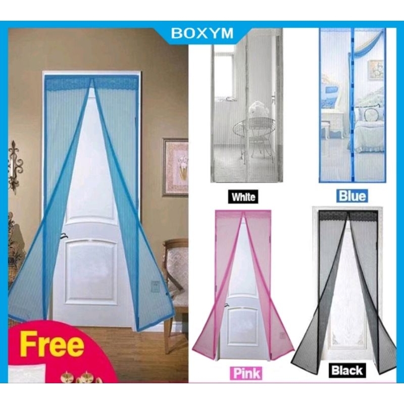 tirai pintu kawat nyamuk magnet